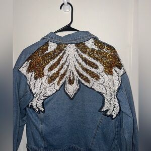 Bedazzled jean jacket